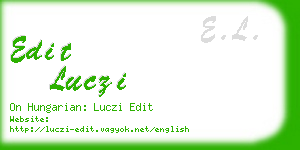 edit luczi business card